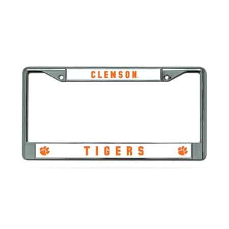 Clemson Tigers Chrome License Plate Frame
