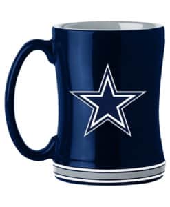 Dallas Cowboys 14oz Sculpted Blue Coffee Mug