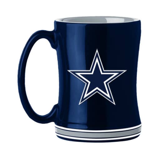 Dallas Cowboys 14oz Sculpted Blue Coffee Mug