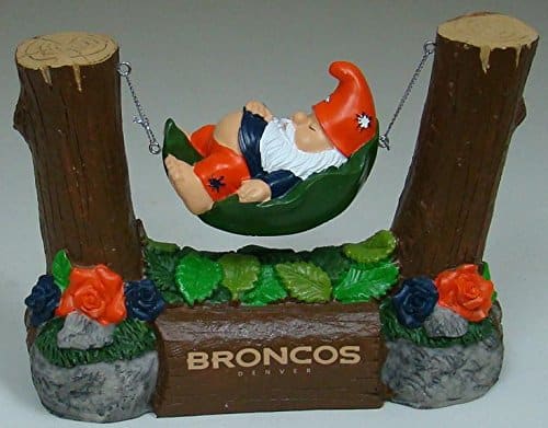 Broncos Sleeping in Hammock Gnome