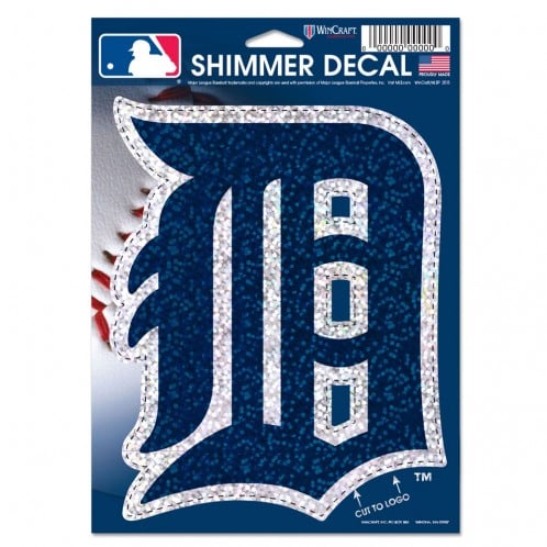 Detroit Tigers 5"x7" Shimmer Decal