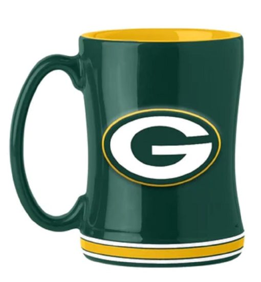 Green Bay Packers 14oz Sculpted Coffee Mug