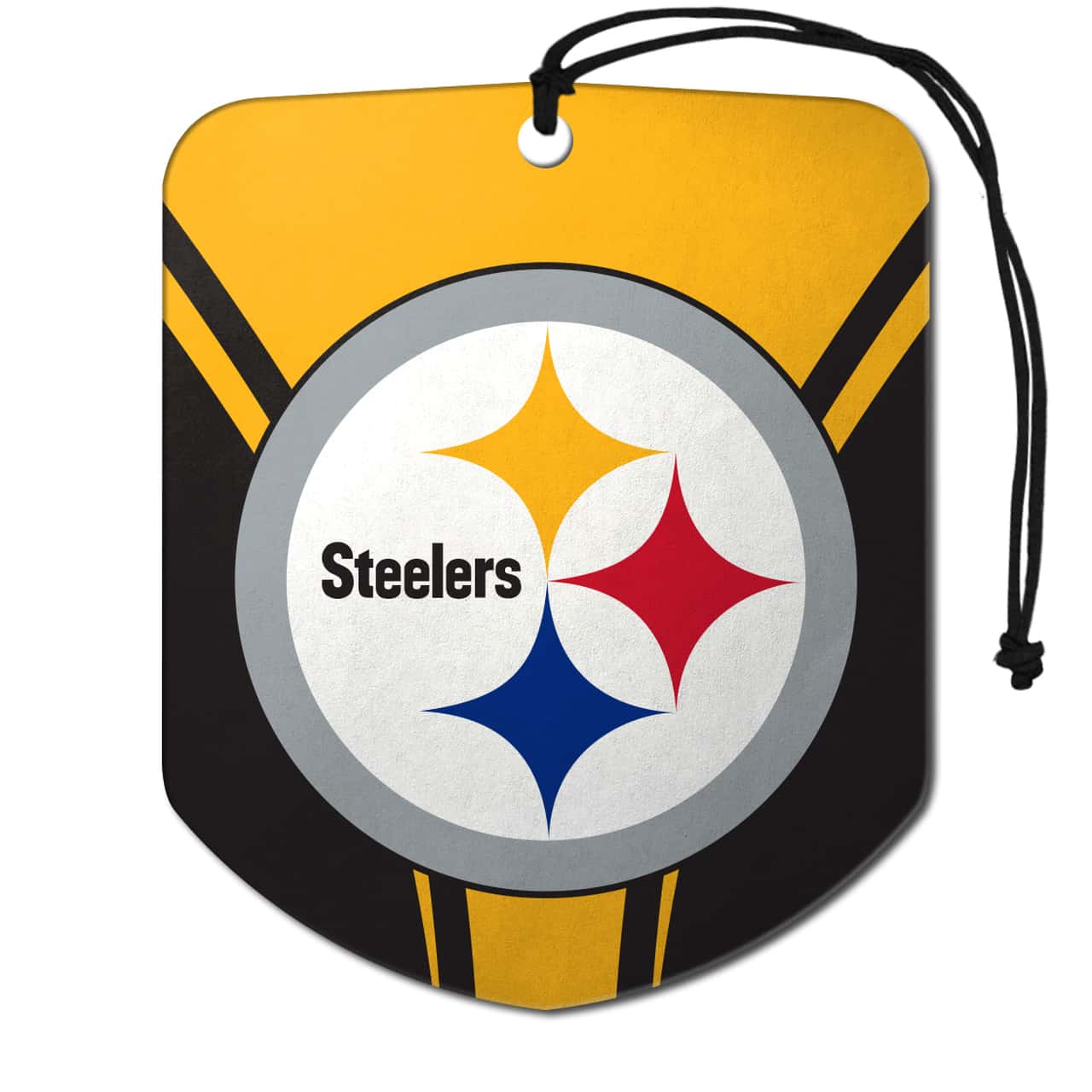 Pittsburgh Steelers Shield Air Freshener - 2 Pack - Detroit Game Gear
