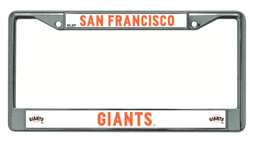 San Francisco Giants Chrome License Plate Frame