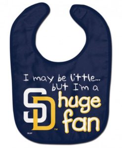 San Diego Padres Huge Fan Navy Baby Bib