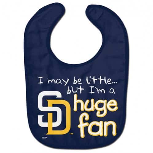 San Diego Padres Huge Fan Navy Baby Bib