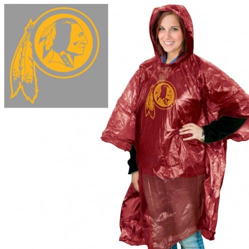 Washington Redskins Hooded Rain Poncho