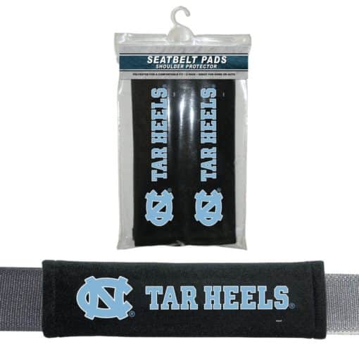 North Carolina Tar Heels Velour Seat Belt Pads