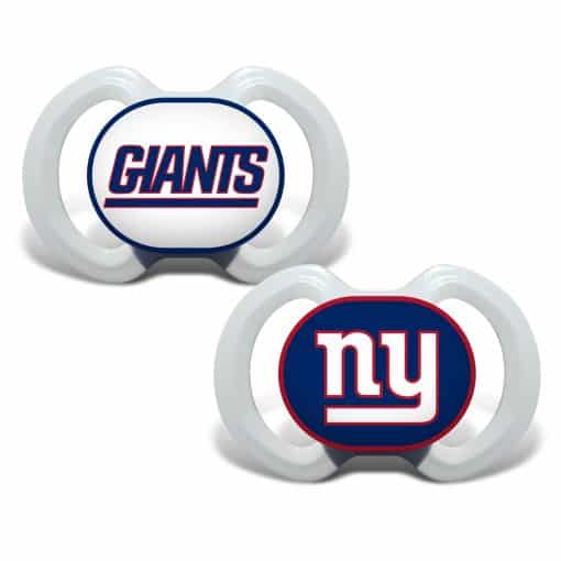 New York Giants White Pacifiers - 2 Pack
