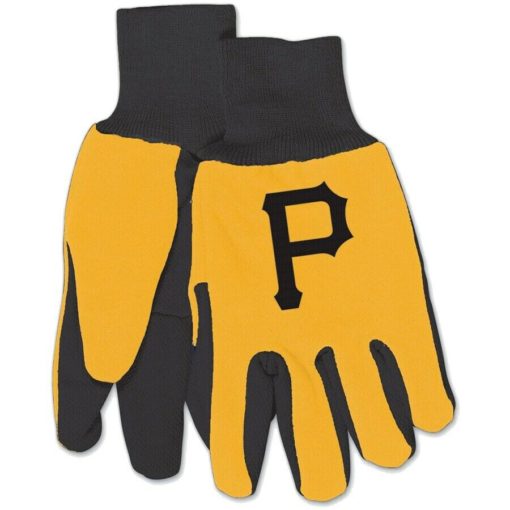 Pittsburgh Pirates Yellow Two Tone Gloves - Adult Size