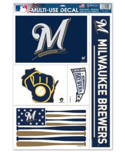 Milwaukee Brewers 11"x17" Ultra Decal Sheet