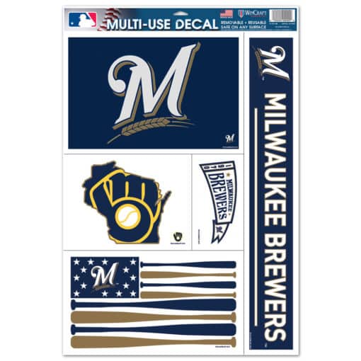 Milwaukee Brewers 11"x17" Ultra Decal Sheet
