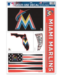 Miami Marlins 11"x17" Ultra Decal Set