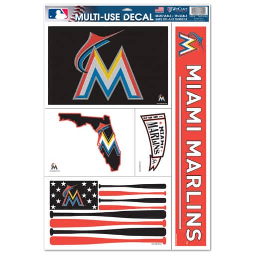 Miami Marlins 11"x17" Ultra Decal Set