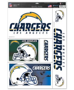 Los Angeles Chargers 11"x17" Ultra Decal Sheet