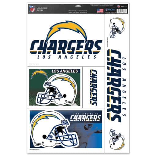 Los Angeles Chargers 11"x17" Ultra Decal Sheet