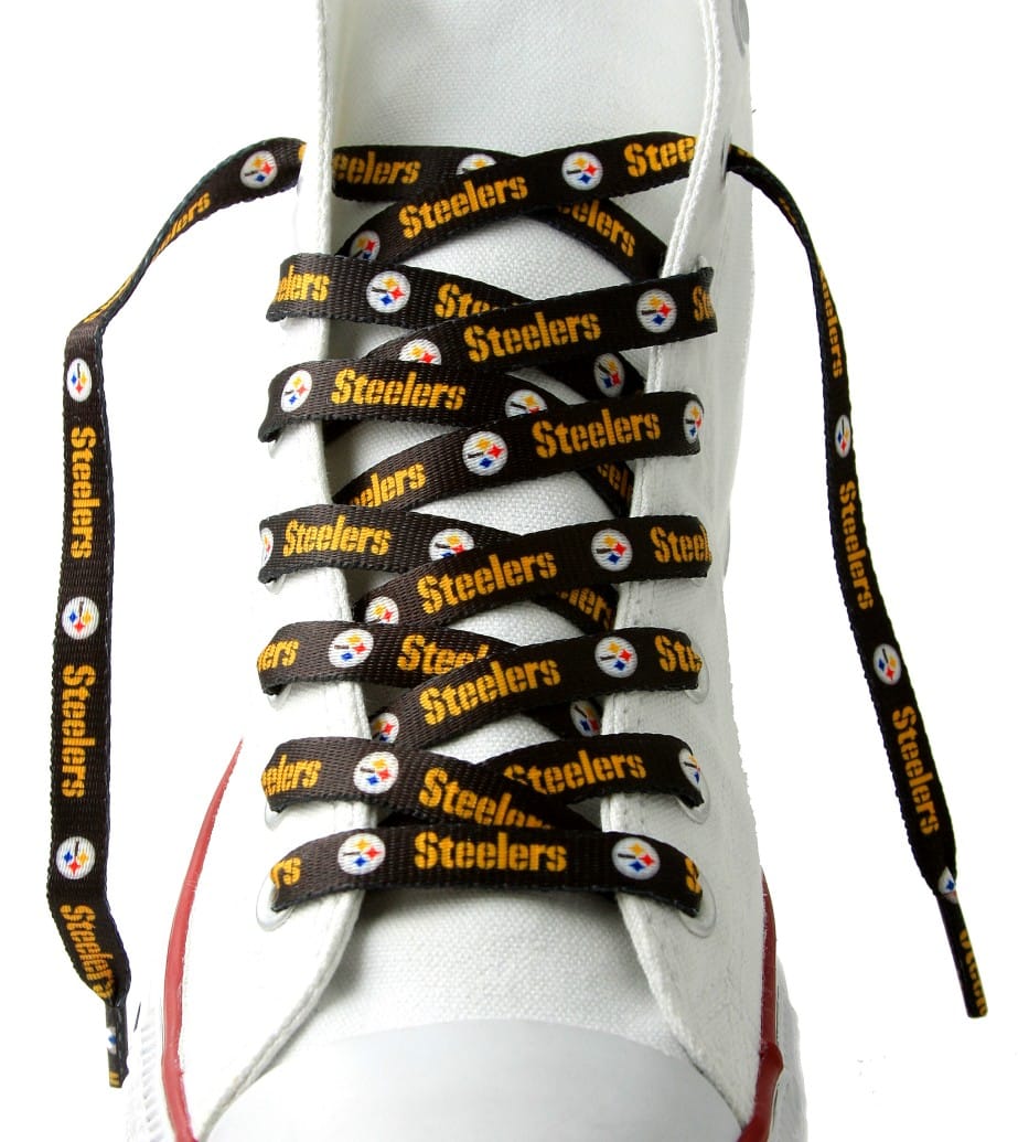 Pittsburgh Steelers Shoe Laces Black