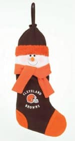 Cleveland Browns Stocking - 22" Snowman