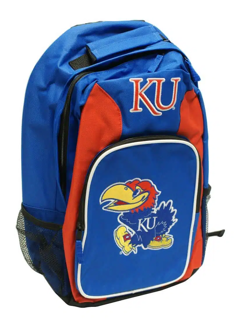 Kansas Jayhawks Back Pack - Royal Blue Southpaw Style
