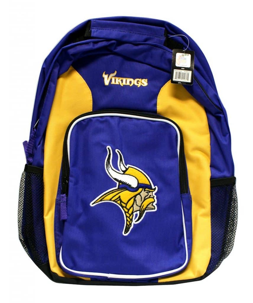 Minnesota Vikings Back Pack - Southpaw Style - Detroit Game Gear