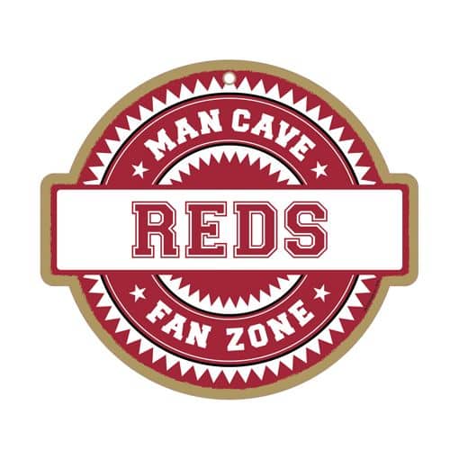 Cincinnati Reds Man Cave Fan Zone Wood Sign Detroit Game Gear