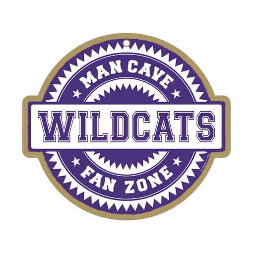 Kansas State Wildcats Metal Street Sign - 24x5 Inches - Wildcat Blvd - Perfect For Game Room, Man Cave, Or Fan Cave