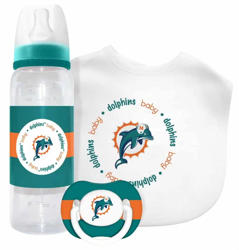Miami Dolphins Baby Gift Set