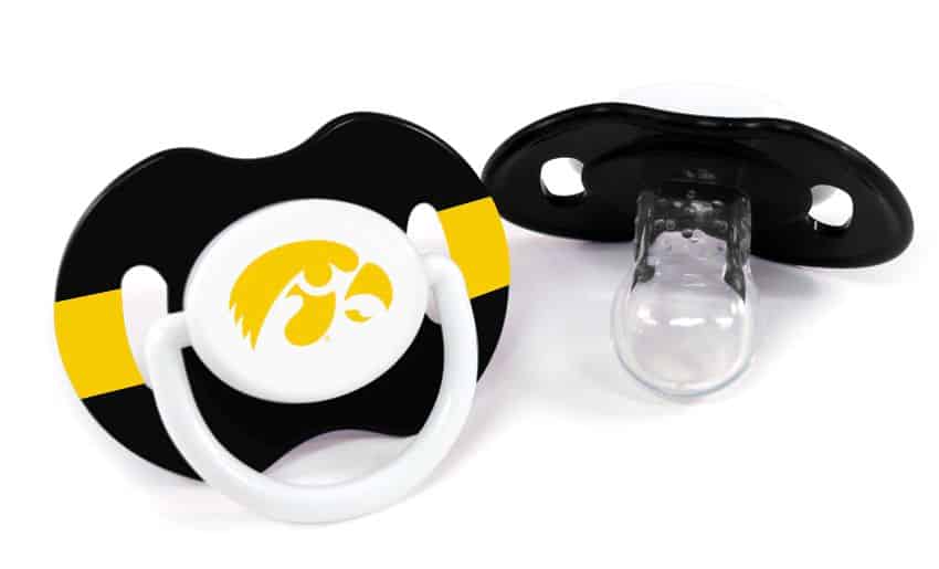 Iowa Hawkeyes Pacifier - 2 Pack - Detroit Game Gear