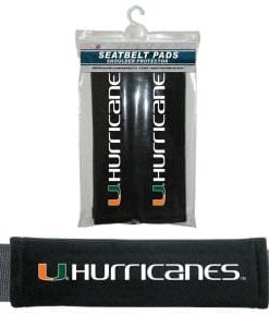 Miami Hurricanes Velour Seat Belt Pads