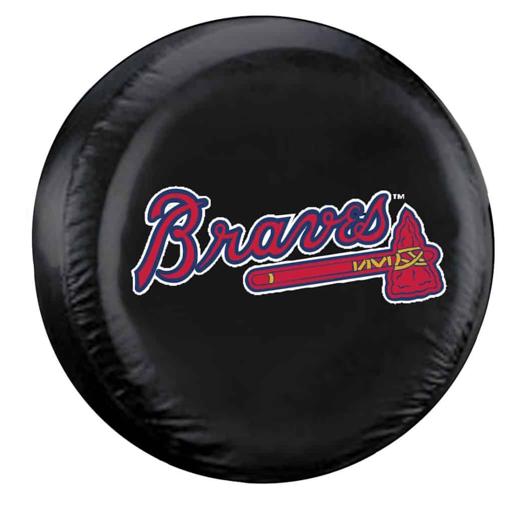 Atlanta Braves Black Tire Cover Standard Size Detroit Game Gear