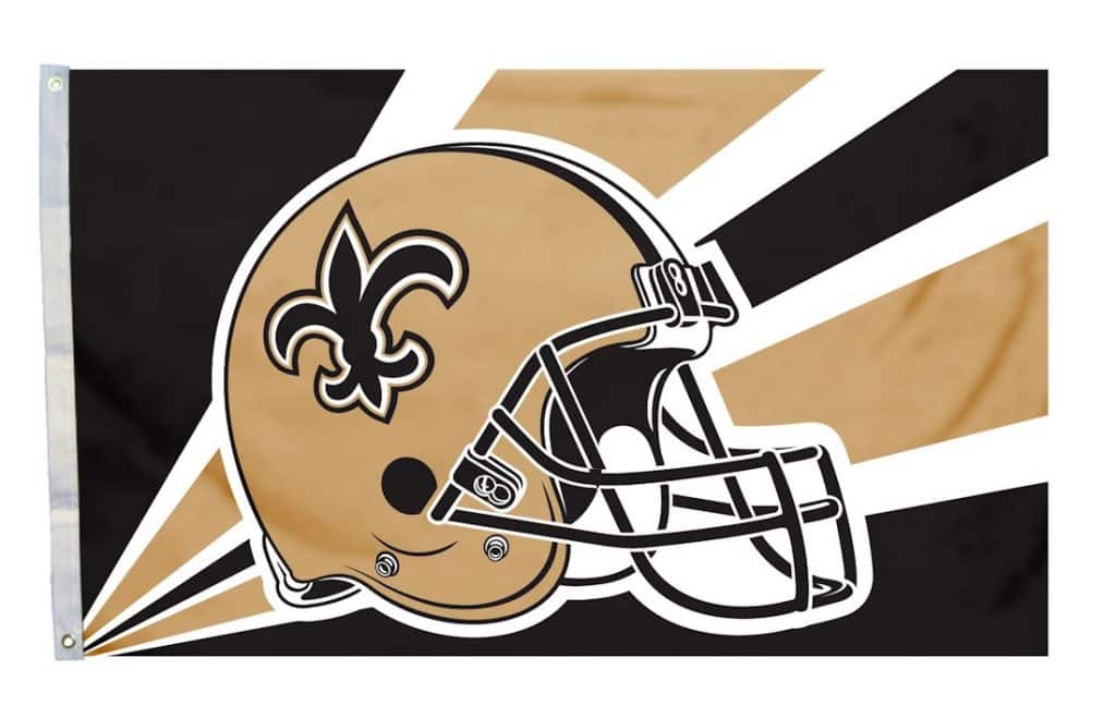 New Orleans Saints 3'x5' Helmet Design Flag Detroit Game Gear