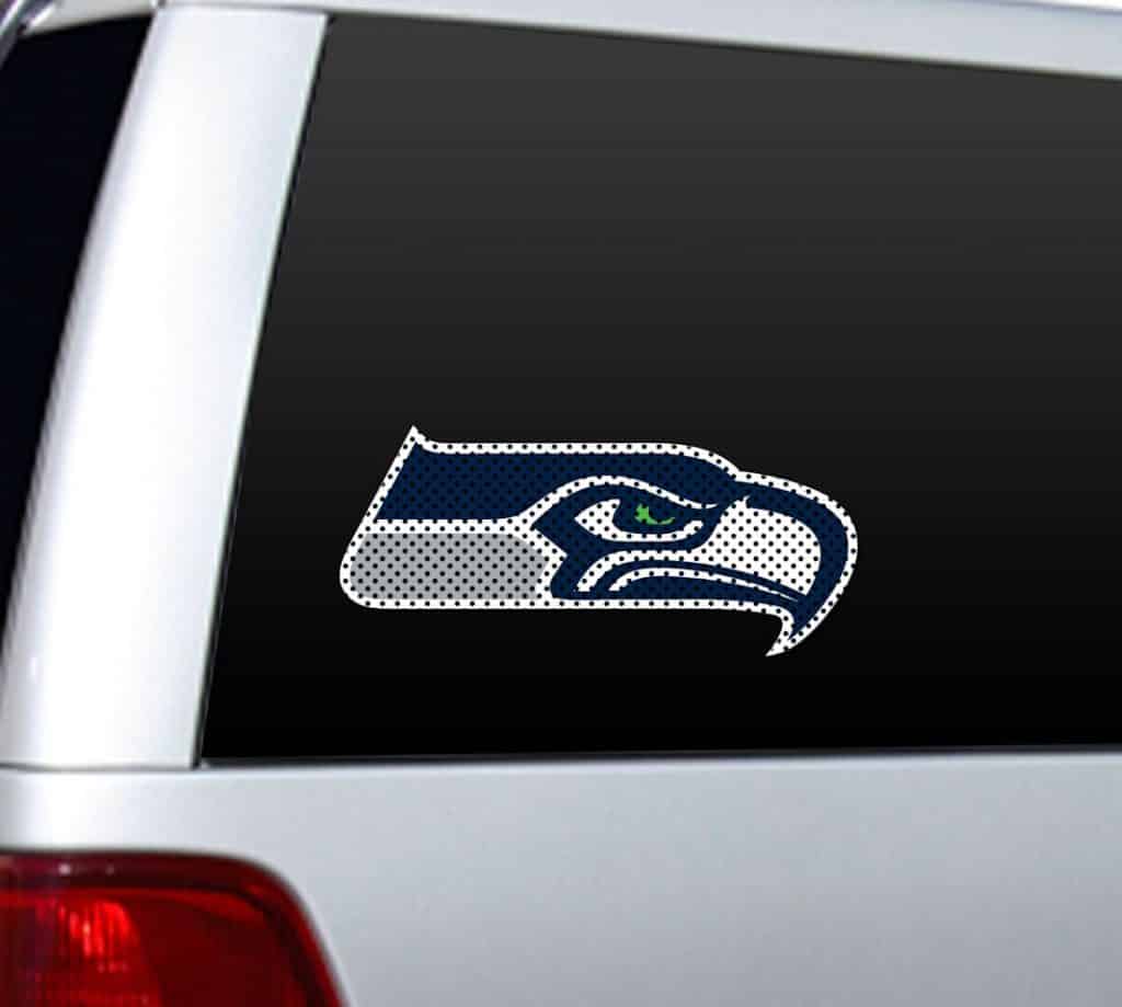 Seattle Seahawks Die-Cut Window Film - Large