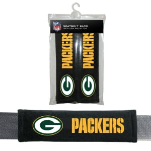 Green Bay Packers Velour Seat Belt Pads