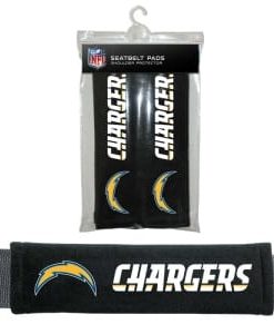 Los Angeles Chargers Velour Seat Belt Pads