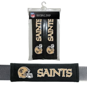 New Orleans Saints Velour Seat Belt Pads