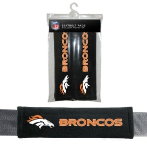 Denver Broncos Velour Seat Belt Pads