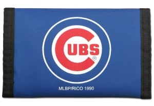 Chicago Cubs Blue Nylon Trifold Wallet