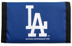 Los Angeles Dodgers Nylon Trifold Wallet