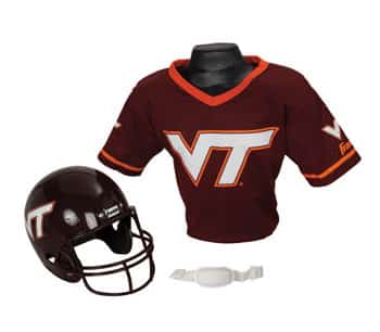 Virginia Tech Hokies Football Helmet & Jersey Top Set