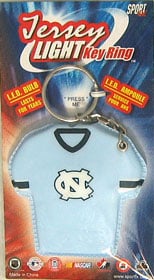 North Carolina Tar Heels Keychain - Jersey Keylight
