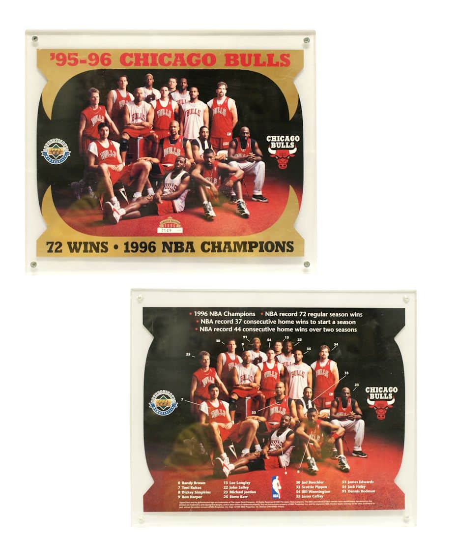 Chicago Bulls 8"x10" Upper Deck Blow-Up Card with Acrylic Display