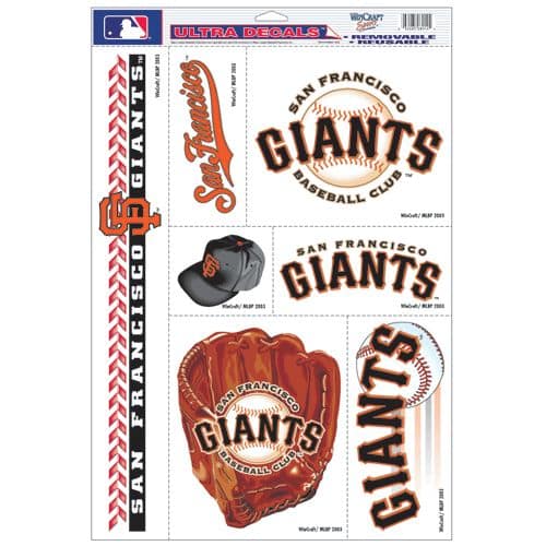 San Francisco Giants Static Cling Sheet