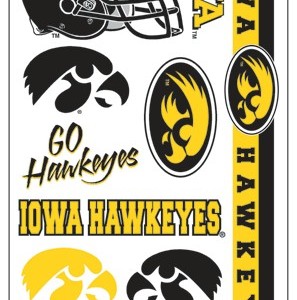 Iowa Hawkeyes Temporary Tattoos - Detroit Game Gear