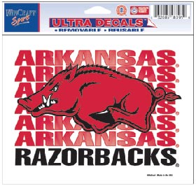 Arkansas Razorbacks 5"x6" Color Ultra Decal