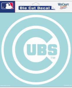 Chicago Cubs Die-Cut Decal - 8"x8" White