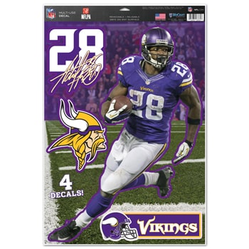 Minnesota Vikings Adrian Peterson 11"x17" Multi-Use Decal Sheet