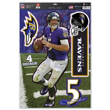 Baltimore Ravens Joe Flacco 11"x17" Multi-Use Decal Sheet