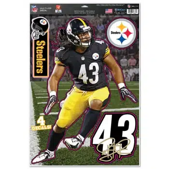 Pittsburgh Steelers Troy Polamalu 11"x17" Multi-Use Decal Sheet