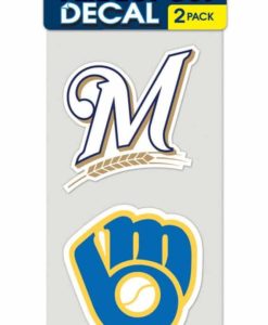 Milwaukee Brewers Set of 2 Die Cut Decals