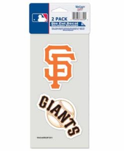 San Francisco Giants Set of 2 Die Cut Decals